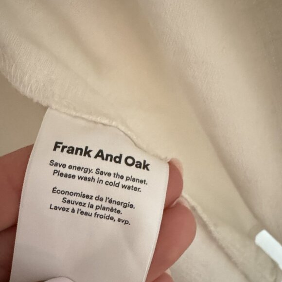 Frank and Oak Linen Blend Button-Down Blouse – Size Small - Picture 4 of 5